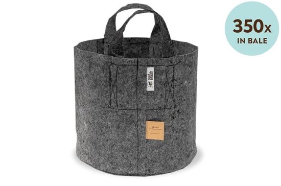 Growbag Root Pouch fabric pot 29x36cm 22L with a handle grey 350 units