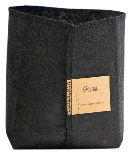 Growbag Root Pouch thinest black fabric pot 13x15cm 2L black