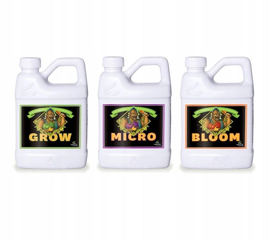 Advanced Nutrients MICRO BLOOM GROW 3 x 500ml set with pH perfect formula