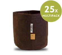 Multipack Root Pouch fabric pot 25,5x21,5cm 12L brown 25 units