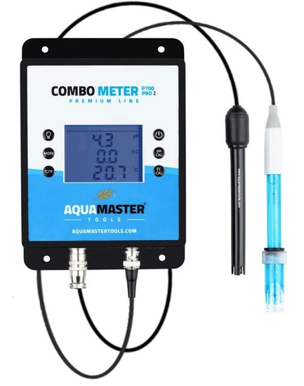 Aqua Master Tools P700 Pro 2 Combo Meter - pH, EC, CF, PPM, Temp.