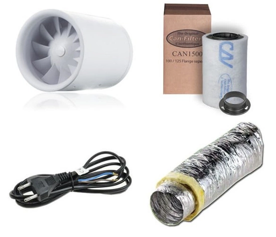 Quiet 100mm 100m^3/h Ventilation Kit