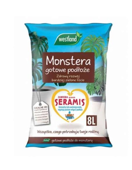 Westland Monstera Substrate Potting Soil Mix Enriched with Seramis 8L