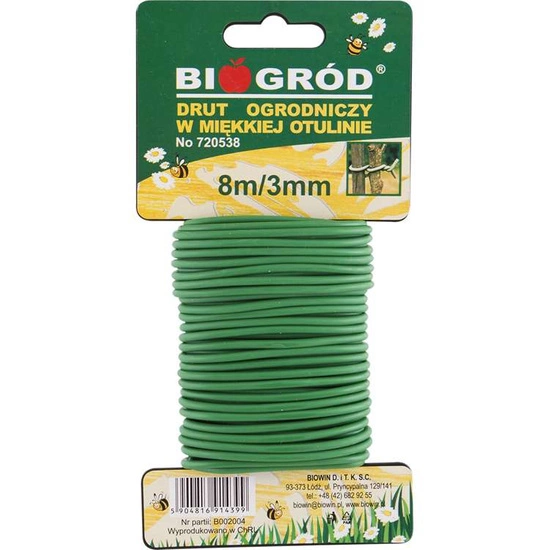 Biogród Garden wire in a soft cover 8m x 3mm