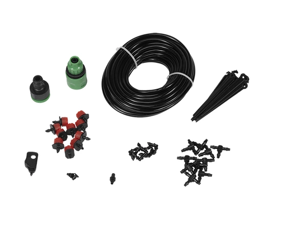 Complete irrigation kit - 10m pipe + 10 drippers