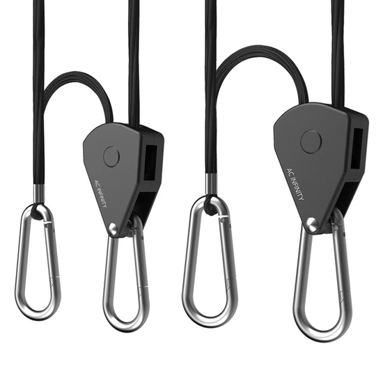 AC Infinity Heavy-Duty Adjustable Rope Clip Hanger - max 68 kg 