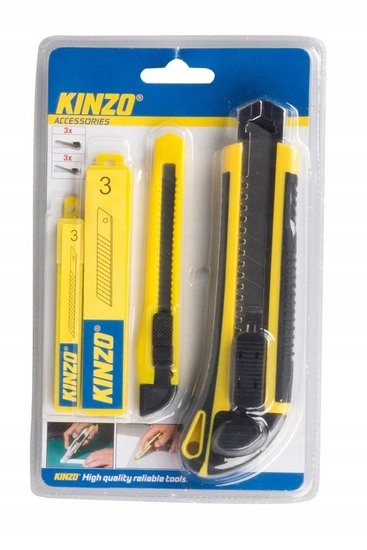 Kinzo Set of 2x snap-off knives with spare blades