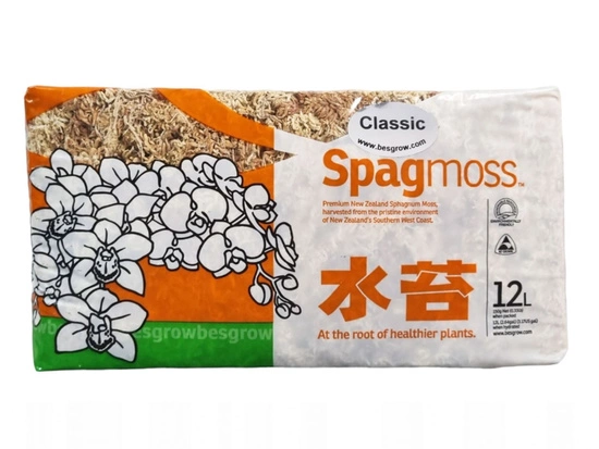 Besgrow New Zealand Sphagnum Spagmoss Classic 150G 12L Premium moss