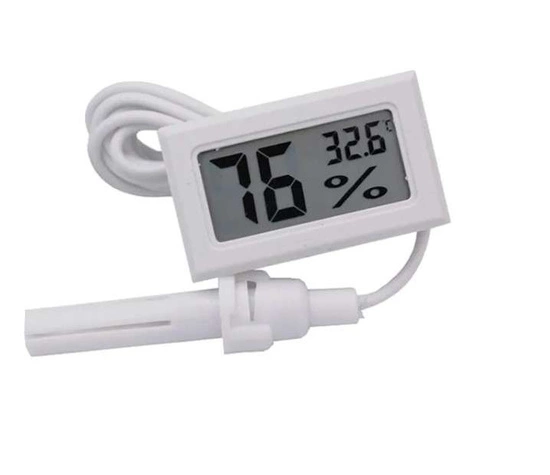 GALAXYFARM Mini Humidity & Temperature Meter - measuring on the external sensor (1m)