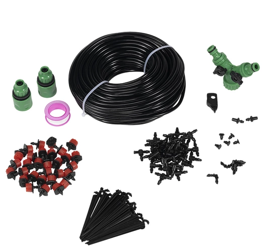 Complete irrigation kit - 30m pipe + 30 drippers