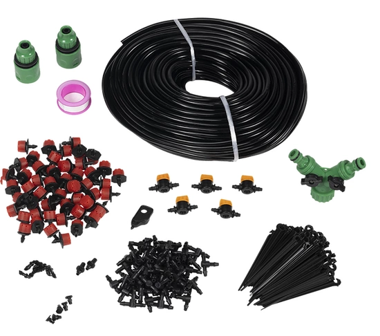 Complete irrigation kit - 50m pipe + 50 drippers