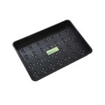 Growing tray with hoiles Garland / black 58x40,5xh7cm