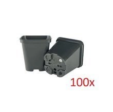 Square production pot high 0.5L 9x9x10cm