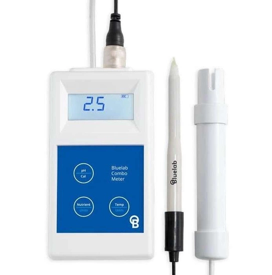 Bluelab Combo Meter Plus portable pH, EC and temperature meter - measures ph in oil