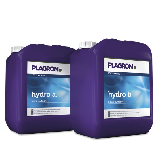 Plagron Hydro A & B 20L (2x20L) - Grow & Bloom Plant Nutrients for Hydroponics