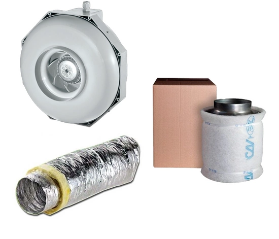 Ventilation kit Can Fan RK FI160MM RK 160L 780M3 / H + Can Lite carbon filter 800-880 m3 / h | FI 160mm + ducting