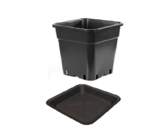 Square pot 18 L 30,5x30,5x31 cm with stand