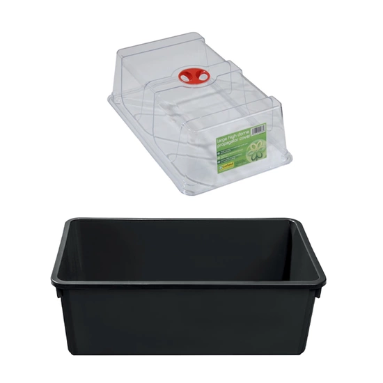 Garland Deep Root Propagator Black Without Holes 37,5x23xh23,5 cm