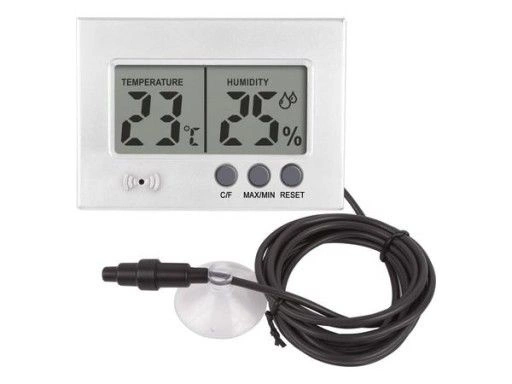  Weather station electronic thermometer, hygrometer with sensor