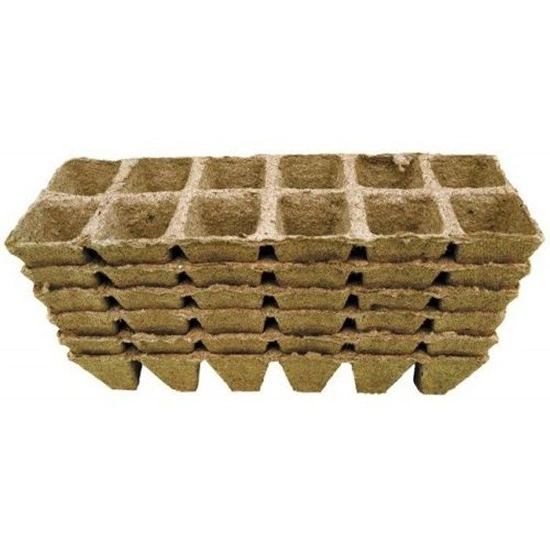 Peat pots Jiffy Pot for seedlings - 6x6x6cm 10pc tray (12 pots)