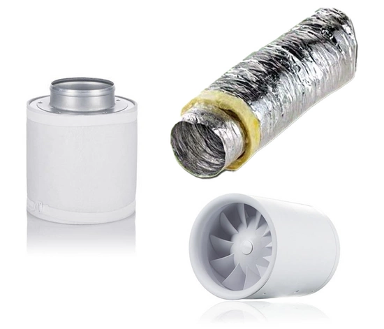 Quiet 100mm 100m^3/h Ventilation Kit