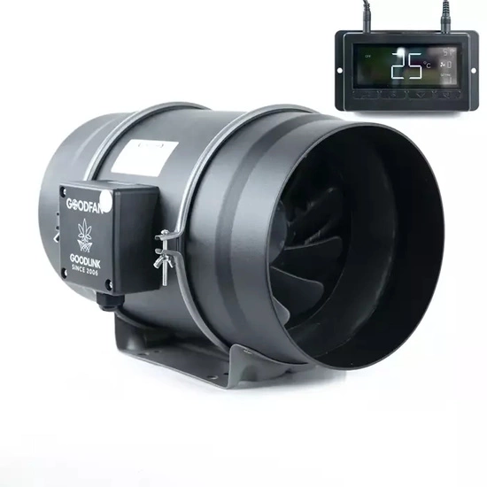 Duct fan GOOD FAN 850m3/h 200mm + controller