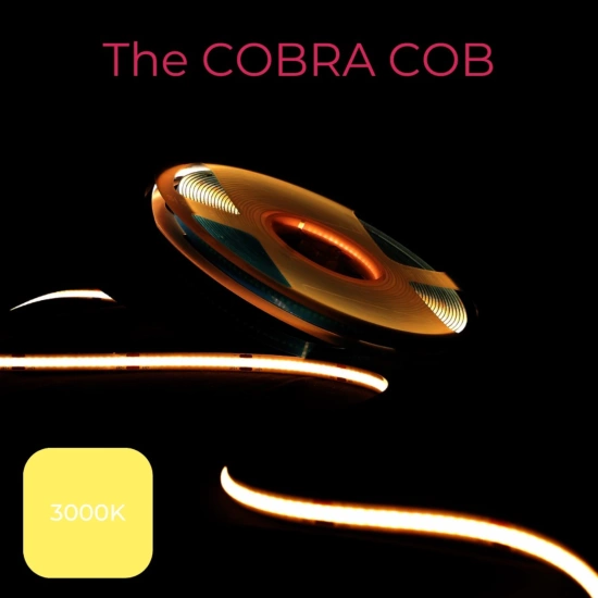 Grow The Jungle The Cobra COB 3000K 10W/m FULL SPECTRUM 10m LED grow tape strip + driver and connectors