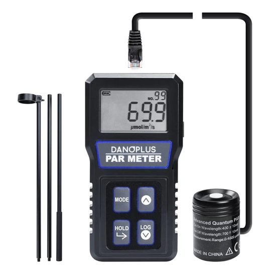 Danoplus PAR-414 Full-Spectrum waterproof Quantum PAR meter 400-700 nm with extension pole