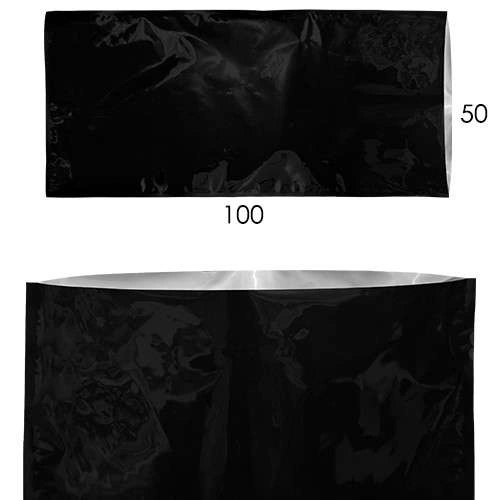 Heat-seal anti-odor bag black 50x100cm